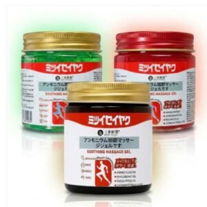 combo of 3 japanese massage gels – cooling, soothing & warming body relief gel for neck, shoulder, back & muscle relaxation